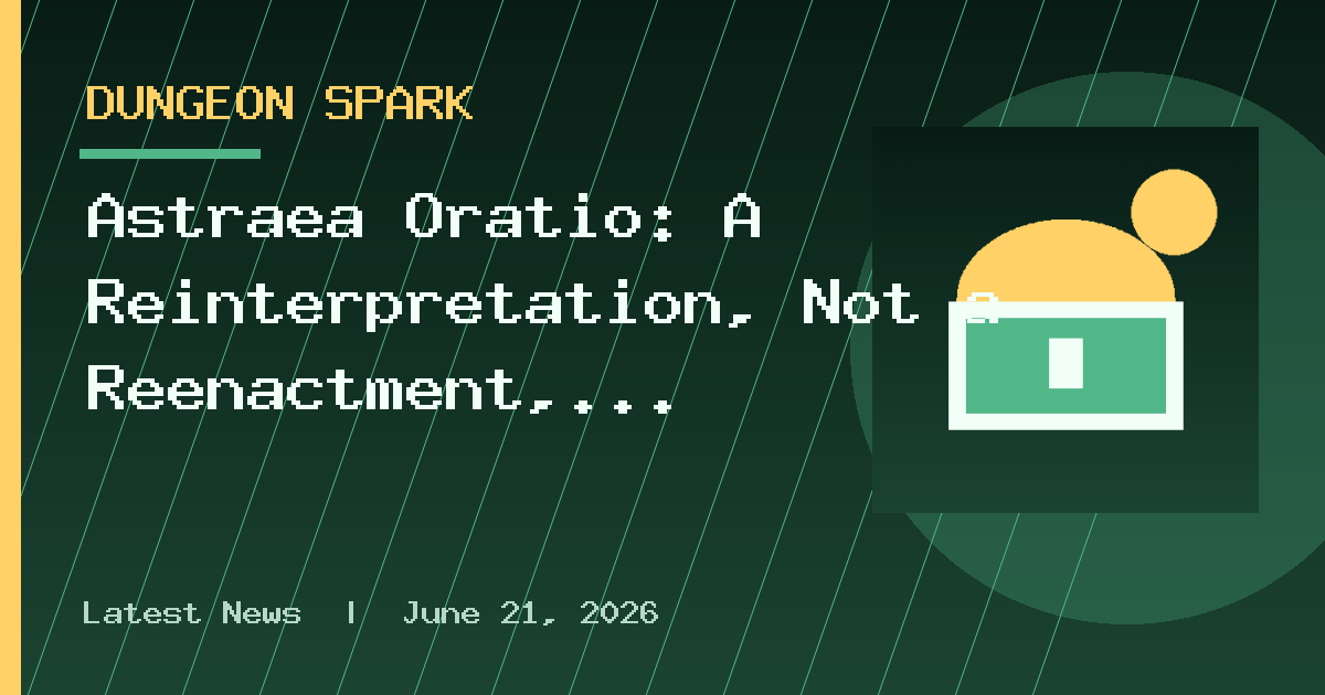 Astraea Oratio: A Reinterpretation, Not a Reenactment, of Classic Shin-denki