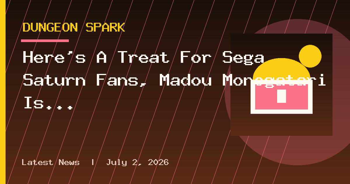 Here's A Treat For Sega Saturn Fans, Madou Monogatari Is Finally Available
