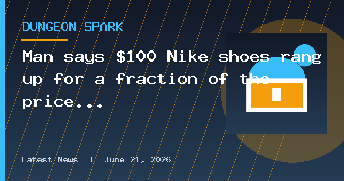 Man says $100 Nike shoes rang up for a fraction of the price