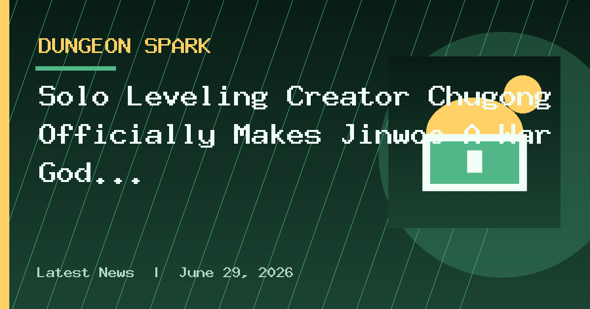 Solo Leveling Creator Chugong Officially Makes Jinwoo A War God