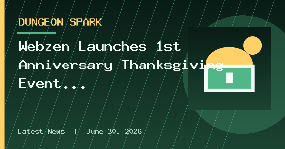 Webzen Launches 1st Anniversary Thanksgiving Event for R2 ORIGIN