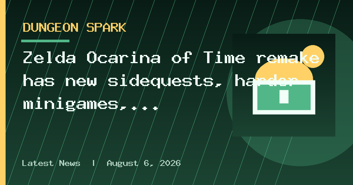 Zelda Ocarina of Time remake has new sidequests, harder minigames, and subtle